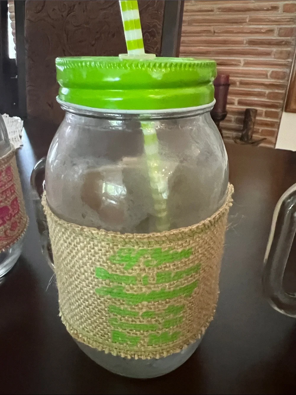 Large Colorful Mason Jar Drinking Glasses with Straw - Assorted Colors,